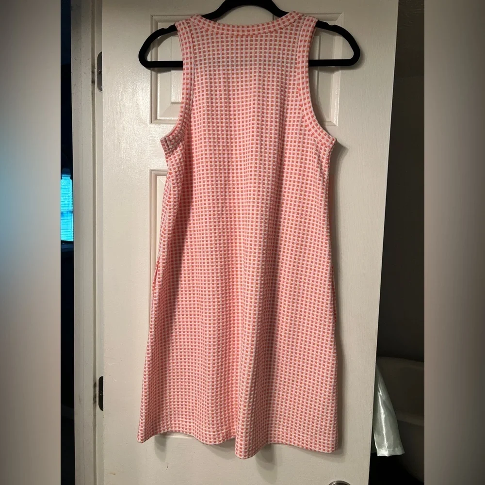 Lou & Grey Gingham Jacquard Halter Mini Pocket Dress Size Small - Picture 5 of 8
